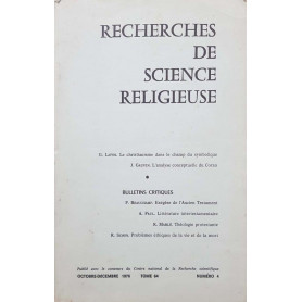 Recherches de science religieuse