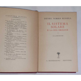 Il sistema solare e la sua origine