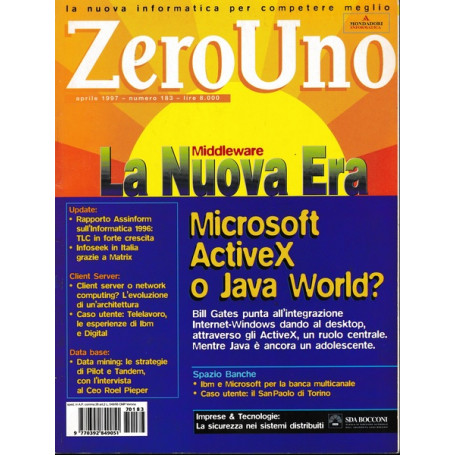ZERO UNO. Rivista. Aprile 1997 n.183.