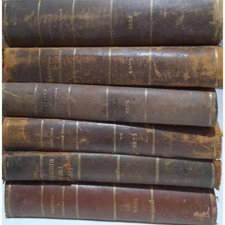 La giustizia e la procedura penale italiana (6 volumi)