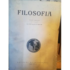 Filosofia. Anno XIII. III. Luglio 1962