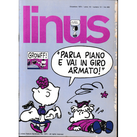 Linus. Dicembre 1974 / anno 10 / n. 12