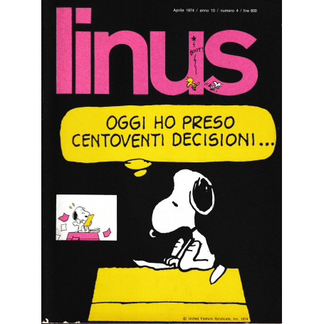 Linus. Aprile 1974 / anno 10 / n. 4