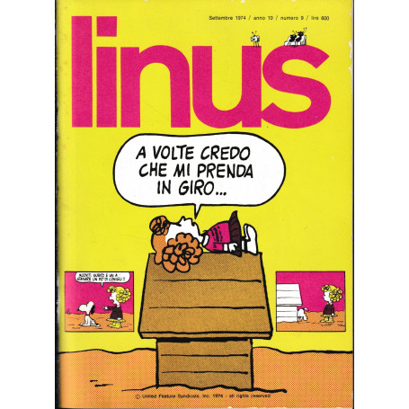 Linus. Settembre 1974 / anno 10 / n. 9