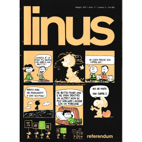 Linus. maggio 1975 / anno 11 / n. 5