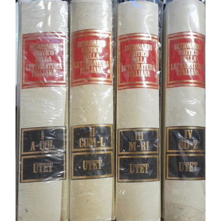 Dizionario critico della letteratura italiana (4 volumi)
