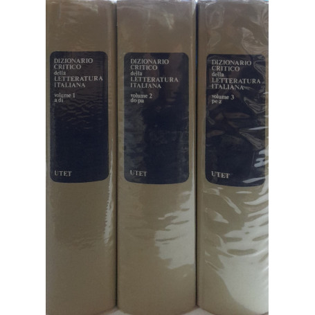 Dizionario critico della letteratura italiana (3 volumi)