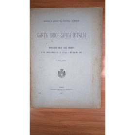 Carta idrografica d'Italia. Misurazione delle acque correnti col molinello e con gli stramazzi.
