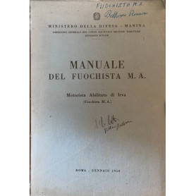 Manuale del fuochista m. a.