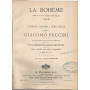 La bohème. 4 quadri di Giuseppe Giacosa e Luigi Illica musica di Giacomo Puccini. Opera completa per canto e pianoforte.