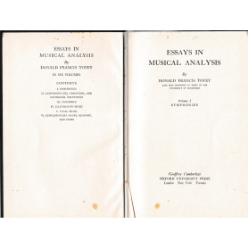 Essays in musical analysis. Vol. 1. Simphonies