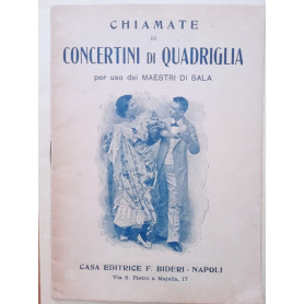 Chiamate di concertini di quadriglia per uso dei maestri di sala