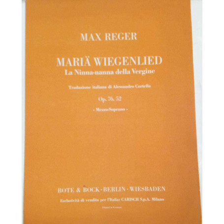 Maria Wiegenlied. La Ninna-nanna della Vergine