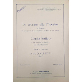 Canto festivo a due voci pari e pianoforte