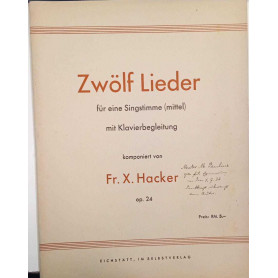 Zwolf Lieder