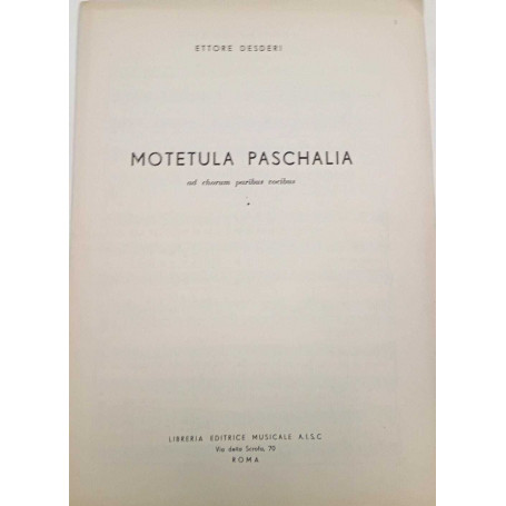 Motetula Paschalia