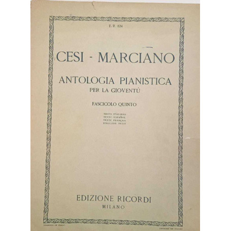 Antologia pianistica per la gioventù (fascicolo quinto)
