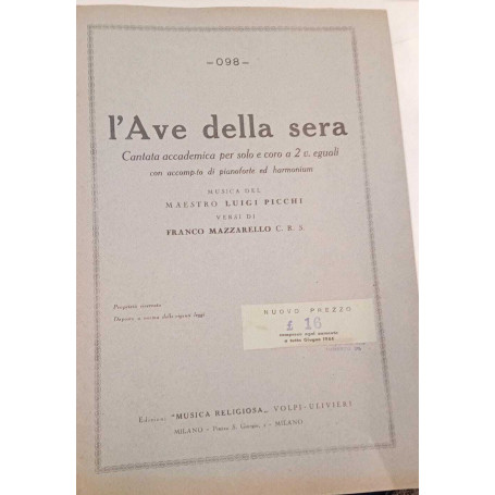L'Ave della sera