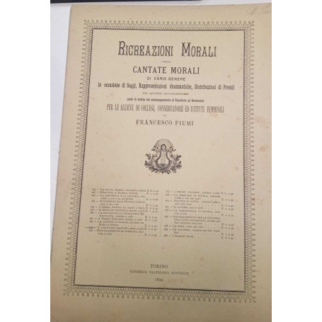 Ricreazioni Morali ossia cantate morali di vario genere