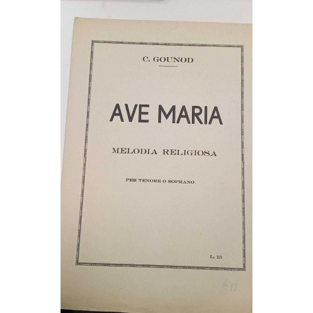 Ave Maria. Melodia religiosa per tenore e soprano