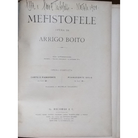 Mefistofele. Opera completa.