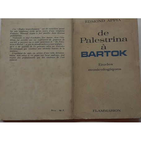 De Palestrina a Bartok. Etudes musicologiques