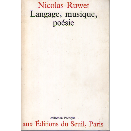 Langage musique poésie.