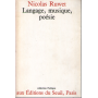 Langage musique poésie.