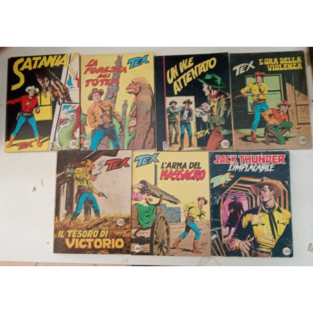 Lotto n. 7 albi Tex. Numerazione in descrizione.