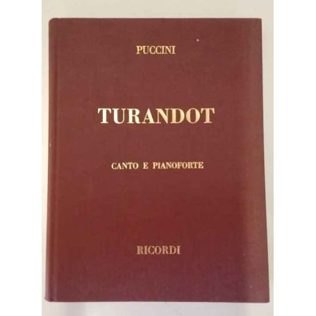 Turandot. Canto e pianoforte