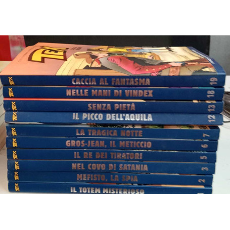 Tex collezione storica a colori n. 10 albi. Numerazione in descrizione.