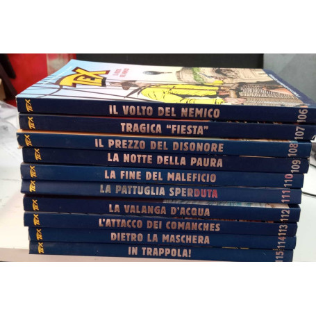 Tex collezione storica a colori n. 10 albi. Numerazione in descrizione.