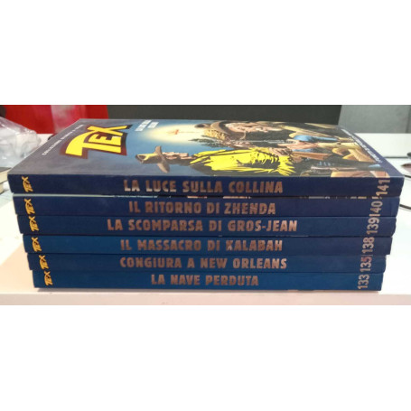 Tex collezione storica a colori n. 6 albi. Numerazione in descrizione.