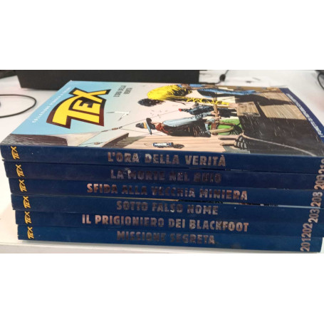 Tex collezione storica a colori n.6 albi. Numerazione in descrizione.