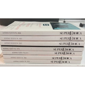 SuperEroica lotto n. 7 albi. Numerazione in descrizione.
