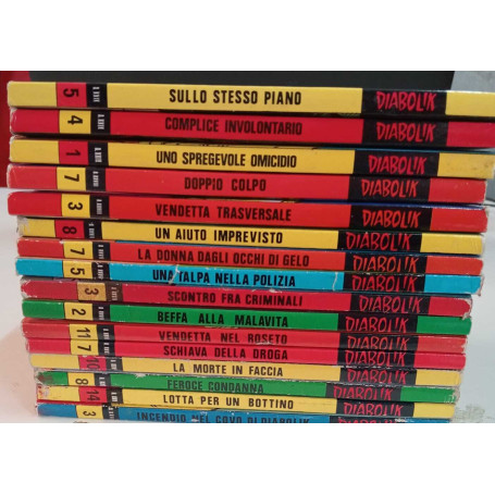 Diabolik. Lotto n. 16 albi. Numerazione in descrizione.