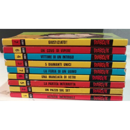 Diabolik. Lotto n. 9 albi. Numerazione in descrizione.
