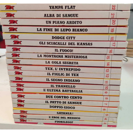 Tutto tex. Albi dal n. 3 al n. 22.