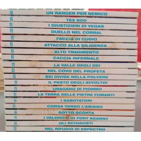 Tex. Lotto albi n. 20 dal n. 599 al n. 620.