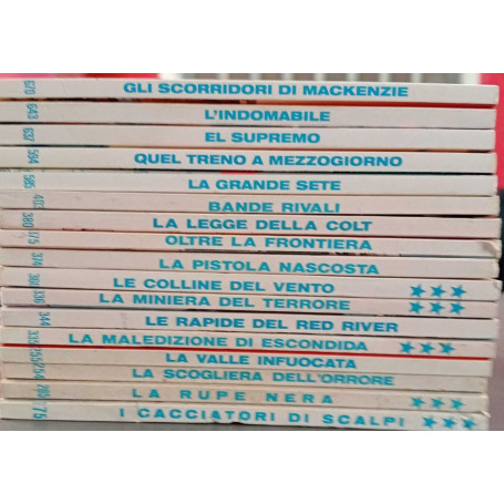 Tex lotto n. 17 albi. Numerazione in descrizione.