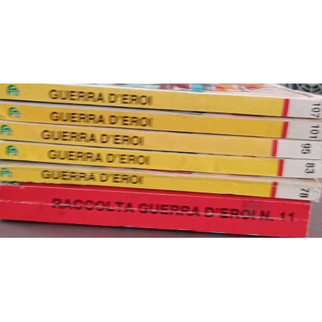 Guerra d'eroi raccolta e nuova serie n. 6 albi. Numerazione in descrizione.