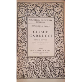 Giosue Carducci. Studio critico
