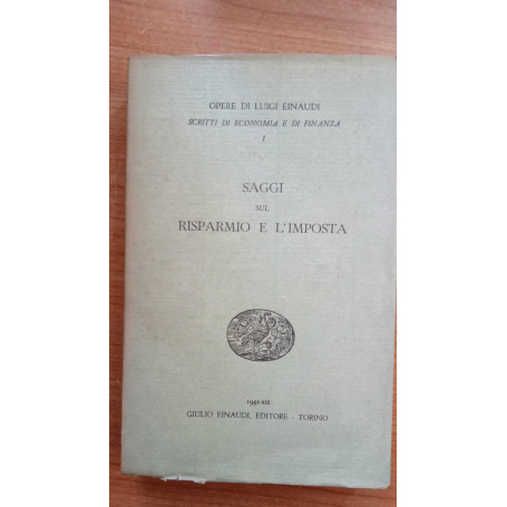 Saggi sul risparmio e l'imposta