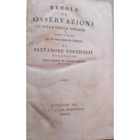 Regole ed osservazioni sulla lingua toscana