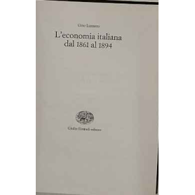 L'economia italiana dal 1861 al 1894