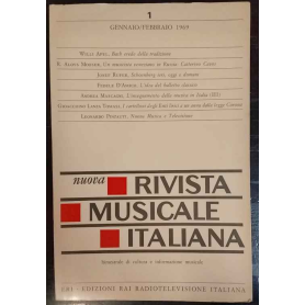 Nuova rivista musicale italiana. N.1. Gennaio/Febbraio 1969.