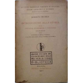 Introduzione alla storia delle dottrine economiche e politiche.