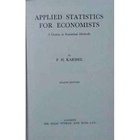 Applied Statistics for Economists