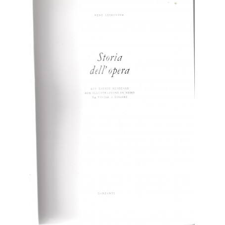 Storia dell'opera