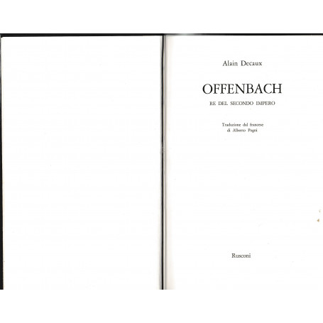 Offenbach. Re del secondo impero